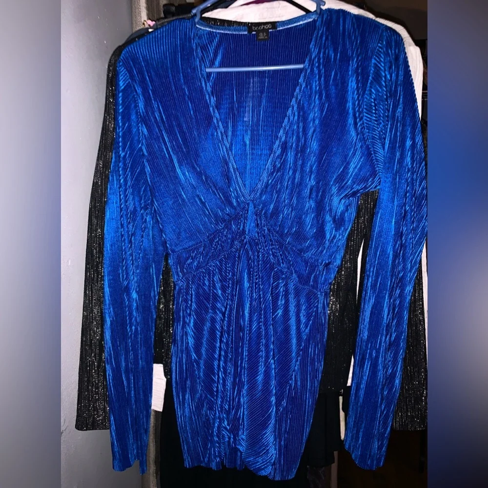 Boohoo Colbalt Blue Romper Size 12 - Picture 1 of 5